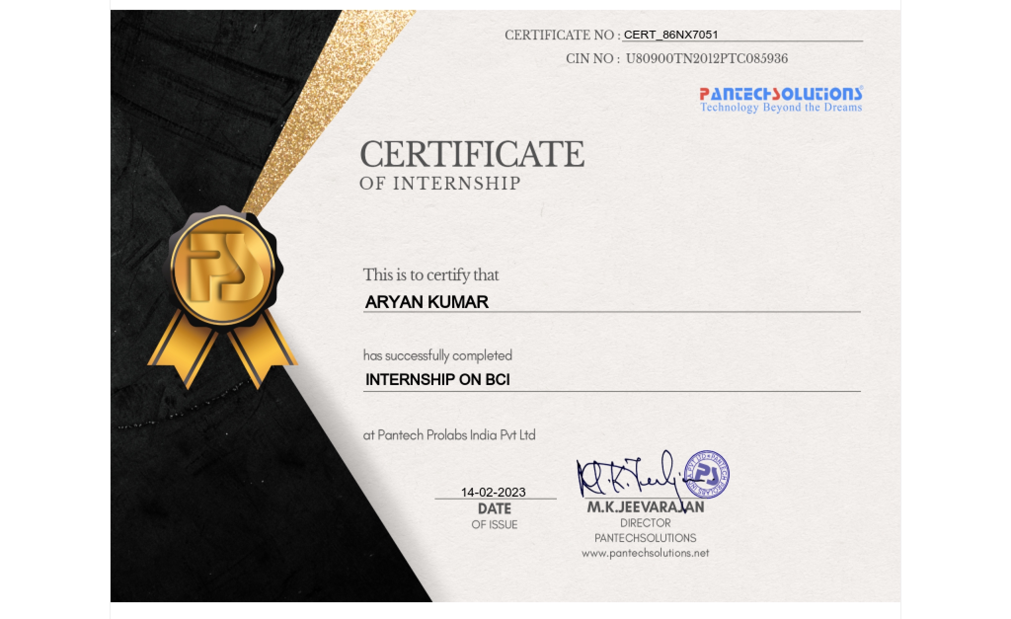 Certificate in Brain-Computer-Interface-Using-Brainsense