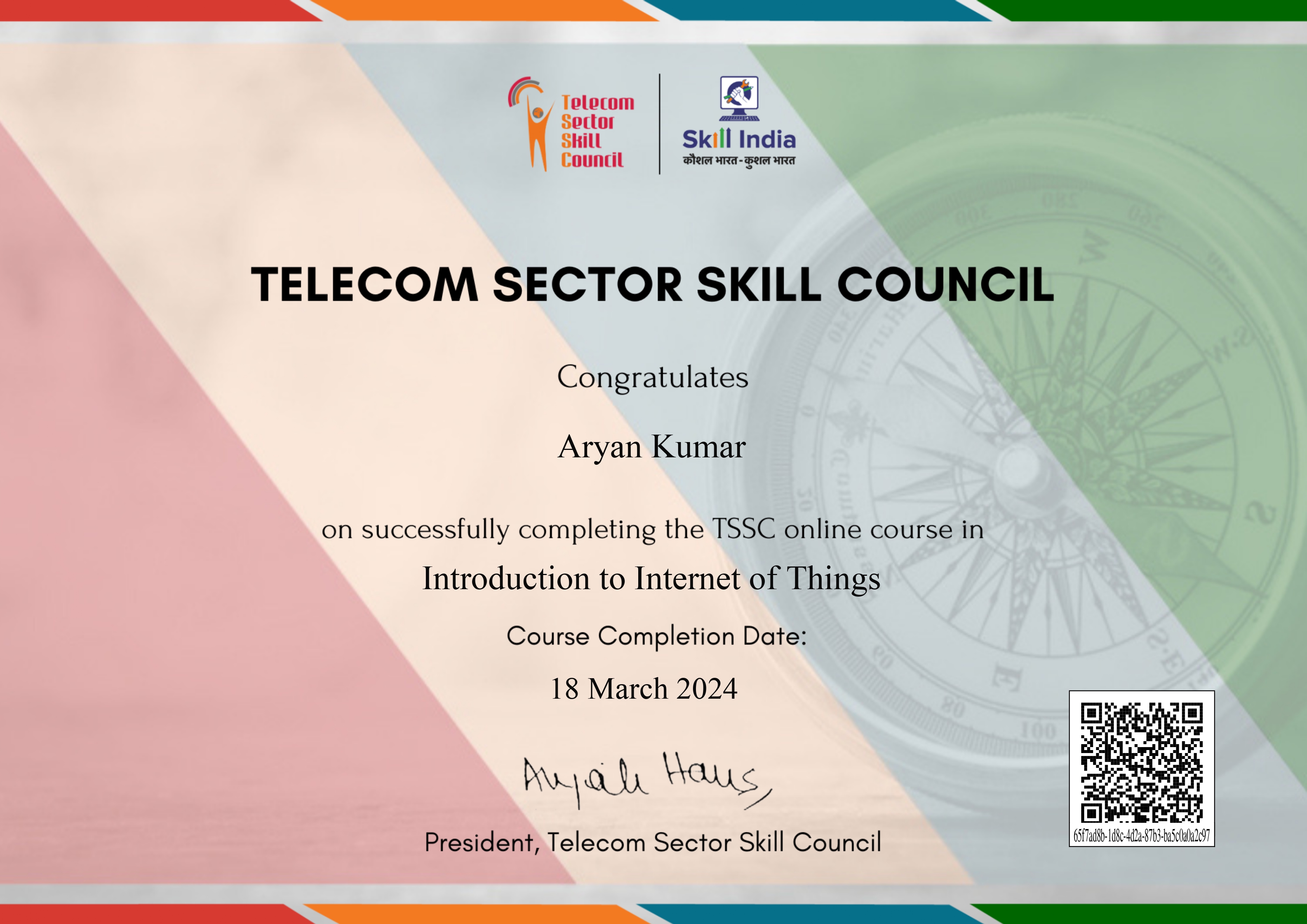 Certificate in Introduction to Internet of Thing